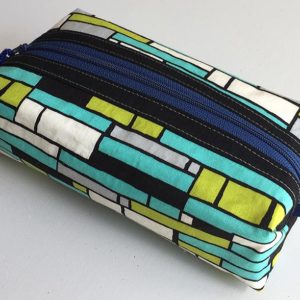 Boxy zipped pouch zesty blue green MIOLO By Jools product image