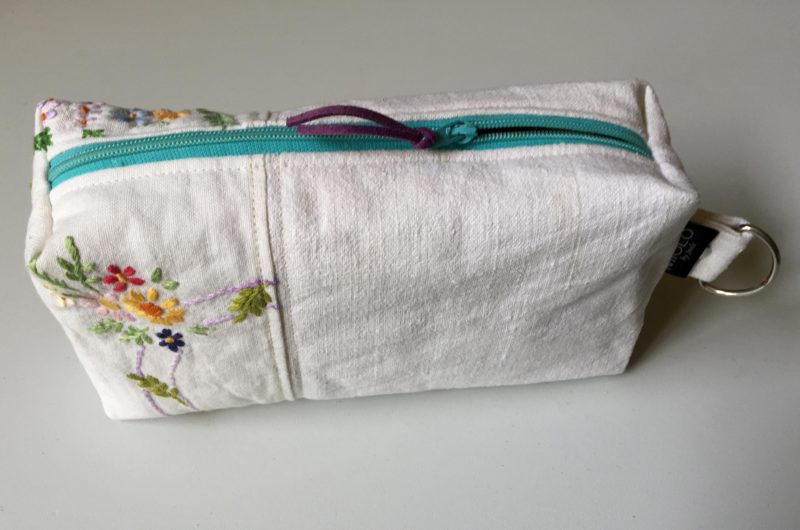 French Linen Zipped Pouch