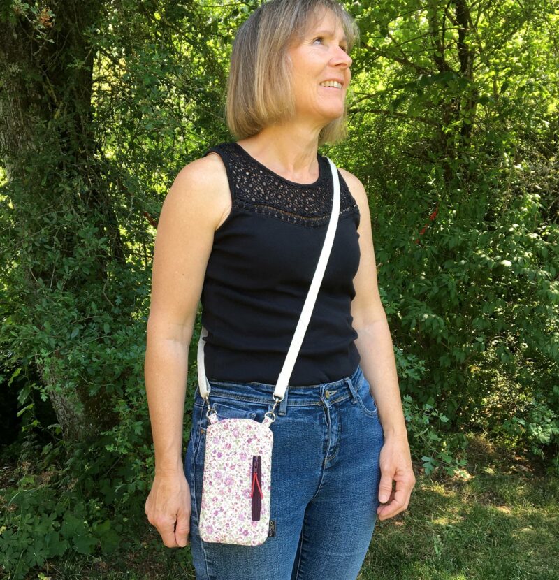 Quilted crossbody phone pouch, MIOLO By Jools