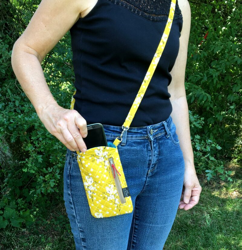 Quilted crossbody phone pouch, MIOLO By Jools